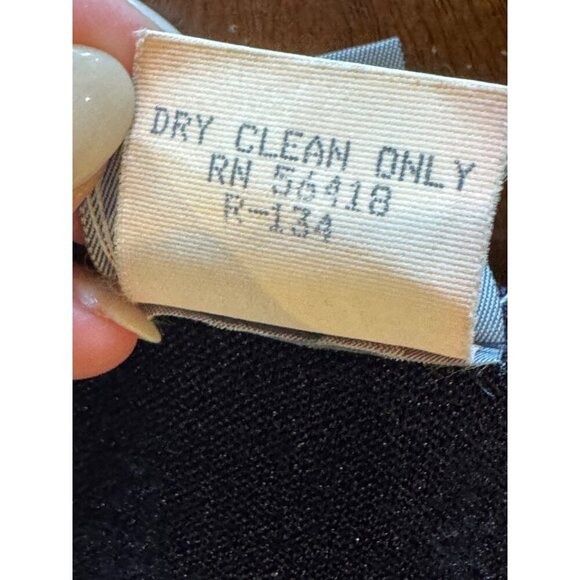 Rabbit Rabbit Rabbit Dress Women 16 Navy Blue Knit Short Sleeve Fit‎ And Flare - Picture 9 of 9